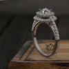 0.97ct Brilliant Diamond Gold Engagement Ring - 01US90